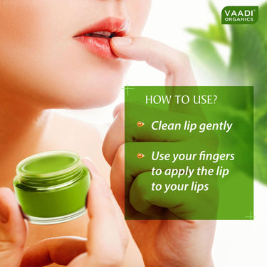 Vaadi Herbals Lip Balm, Mint, 10g